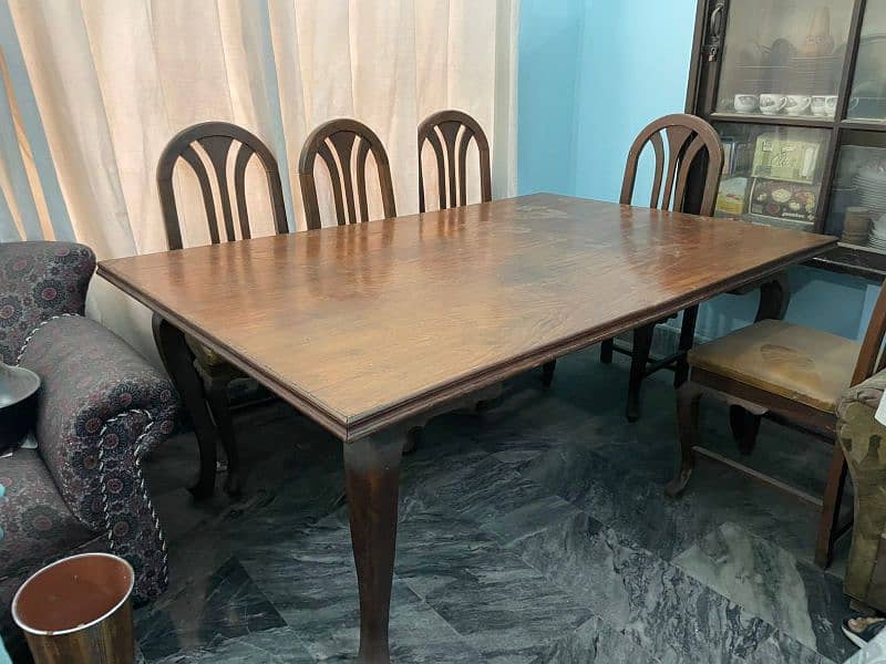 Dining Table 8 Chairs Wooden Table for sale 2