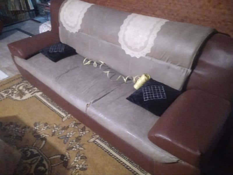 Leather Sofa Set 8 Seater 1