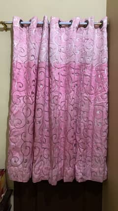 pink curtains for sell