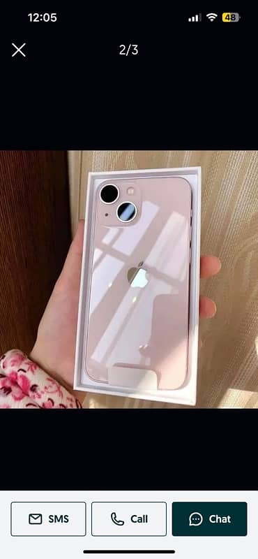 Iphone 13   pink colour  256gb PTA APPROVED 83 BH 0