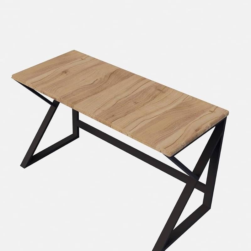 **K-Shaped Computer Table – Modern, sturdy desk with ample space, perf 8