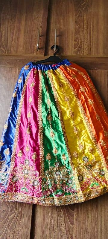 organza stuff 3 piece . . . . . 2 piece lehnga 4