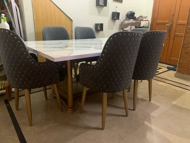 6 chair dining table for sale 1