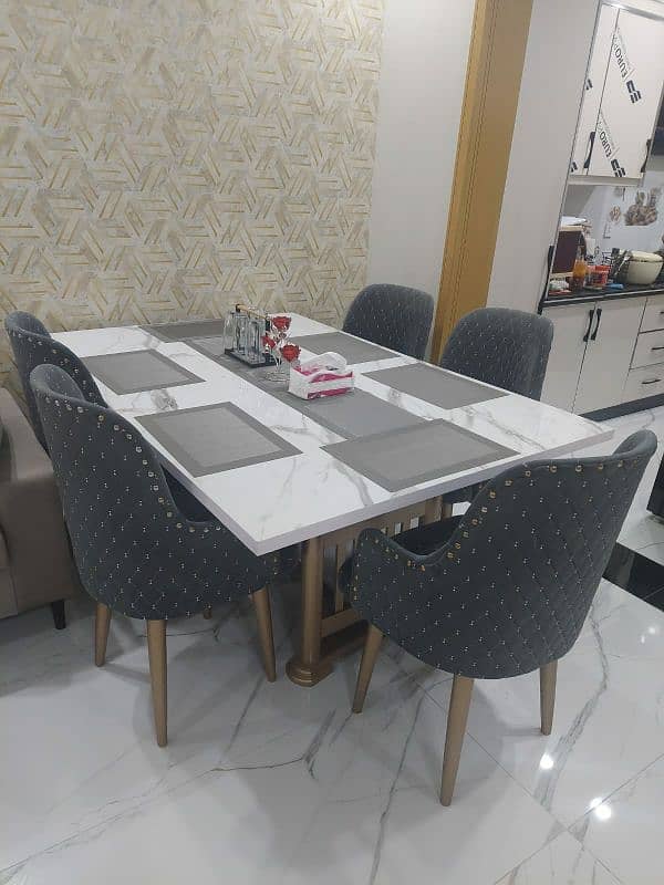 6 chair dining table for sale 2