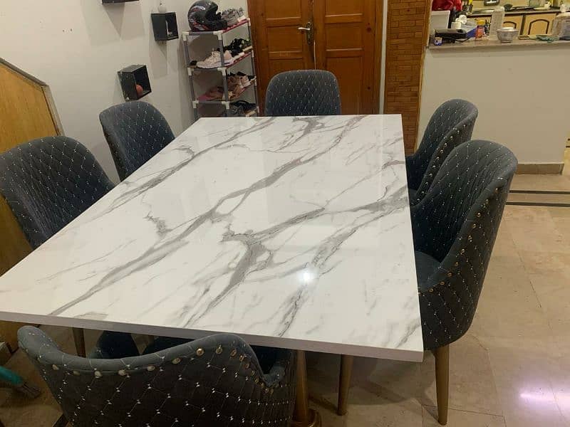 6 chair dining table for sale 4