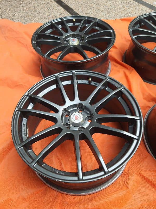 Alloy rims twin spoke light weight racing wheels 9