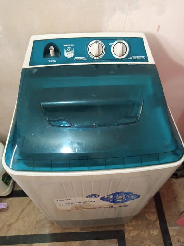 only 1 month used washing machine haier 2