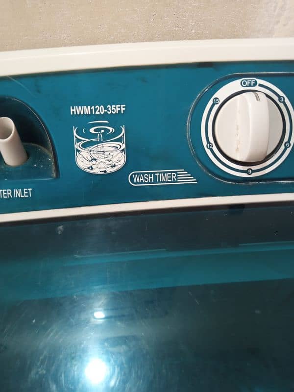 only 1 month used washing machine haier 3