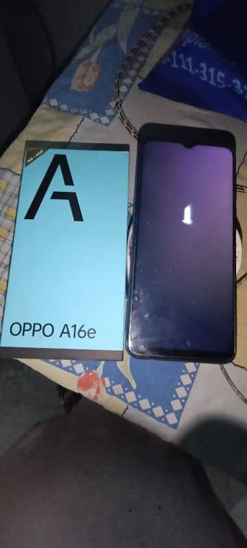 oppo a16 e good condition box available 4/64 achi halat main 3