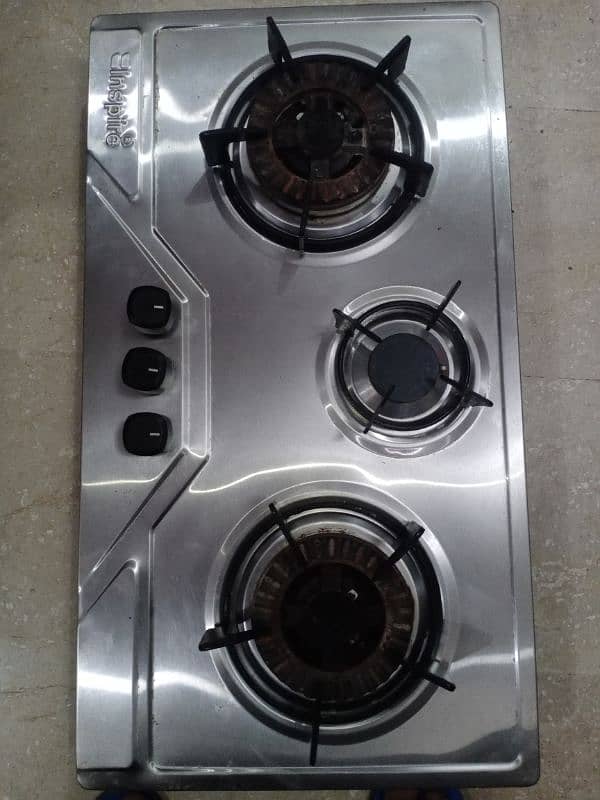 Stainless Steel Triple Burner 2