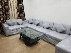 L shape sofa set