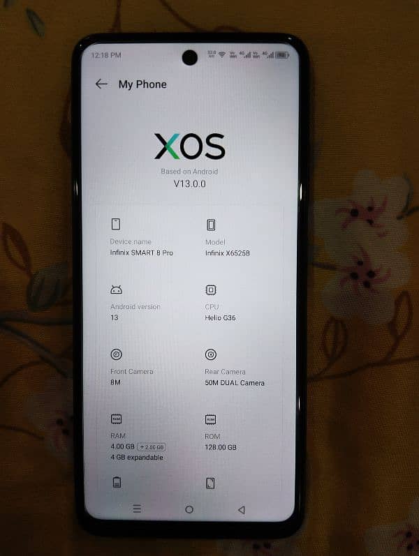 Infinix Smart 8 pro Mobile Brand new condition in 7 months warranty 8