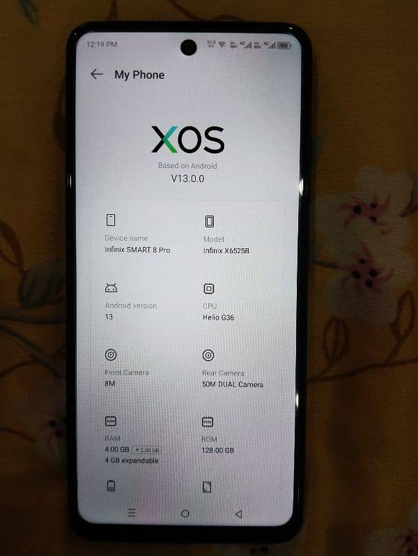 Infinix Smart 8 pro Mobile Brand new condition in 7 months warranty 9