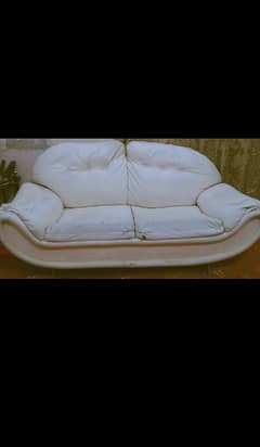 02 Seater Sofa Color White.