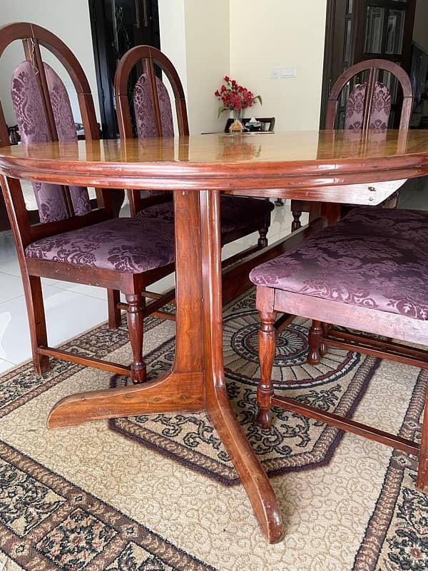 Original Sheesham wood 6 Seater Dining Table 3