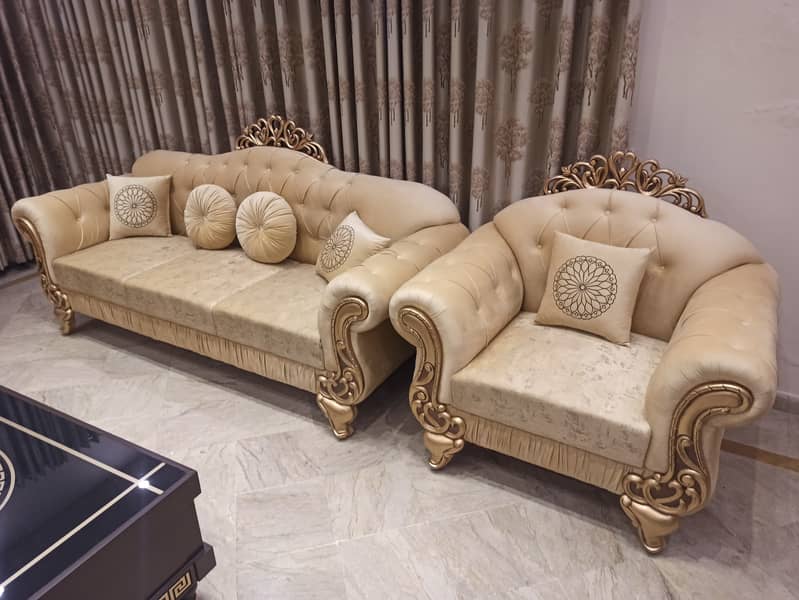 6 Seater Sofa set / Sofa set / Poshish sofa / Drawing room sofa 1