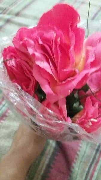 artificial fabric flower bunch for sale 1