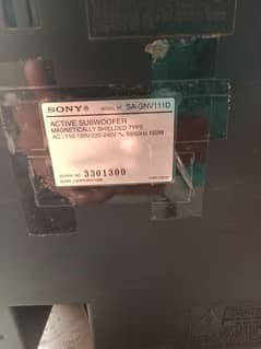 sony active subwoofer 160 watts