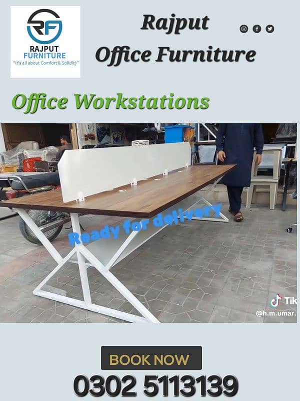 2024 Latest Office Workstations Rajput Furniture Office tables 2