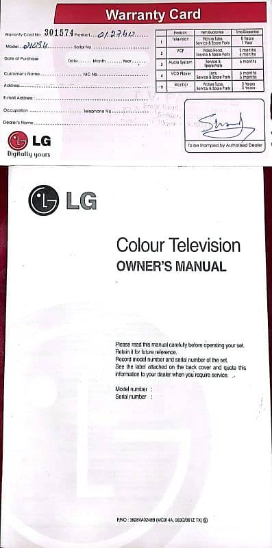 LG Flatron CF-21Q94P 28-inch CRT TV with Original Remote 11