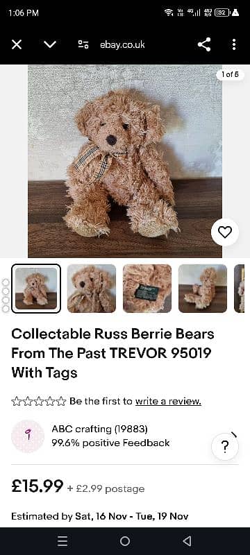 Collectable Russ Berrie Bears 0