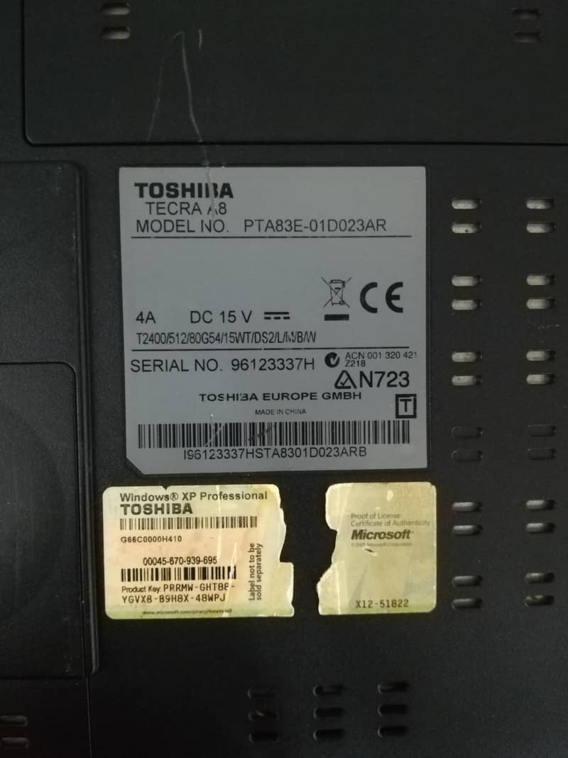 Toshiba tecra A8 2