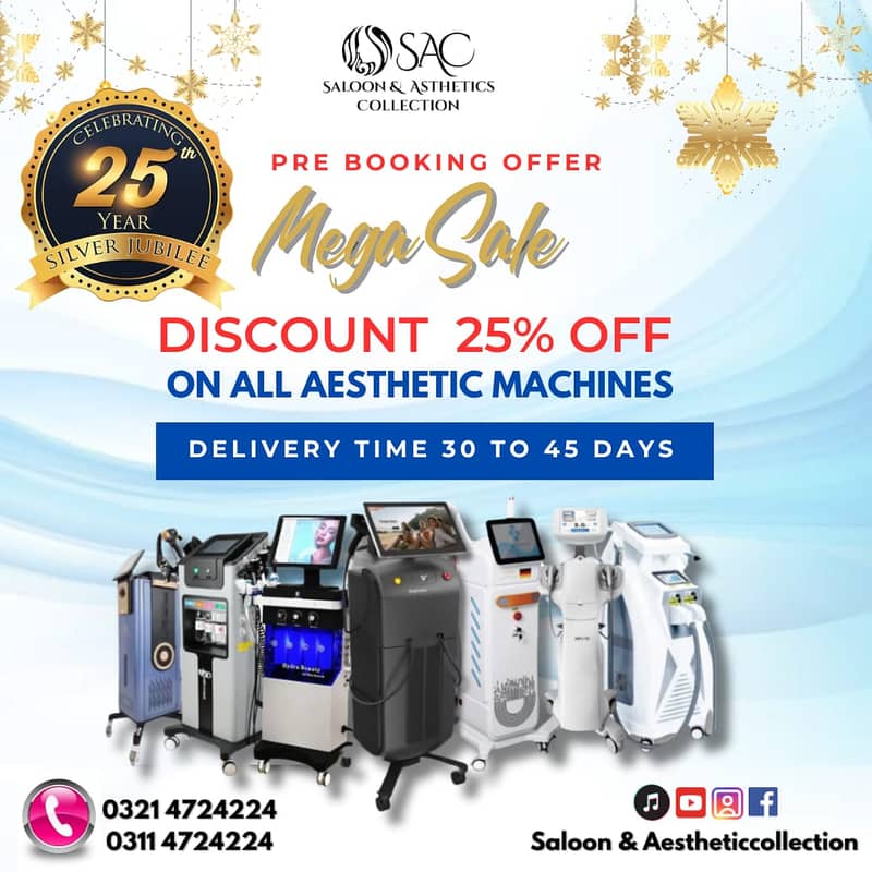 Mega Sale _25% OFF ON ALL AESTHETIC MACHINES 8