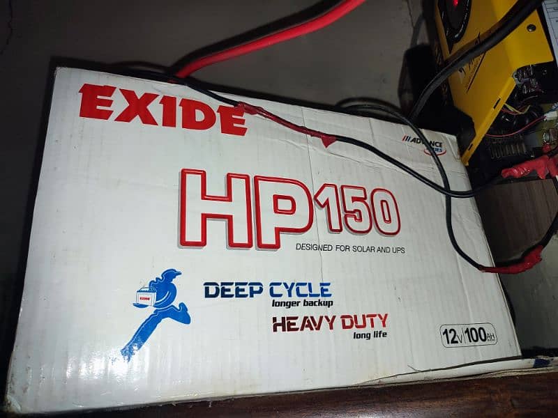 EXIDE 150amp ups/ Solar battery only 2 month used 0