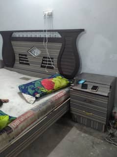 Bed (double bed with draw unit