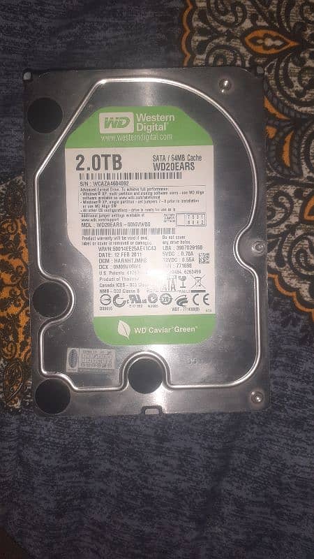 2 TB hard drive Branded 0