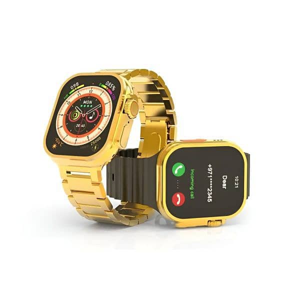 Gold chain smart watch 2