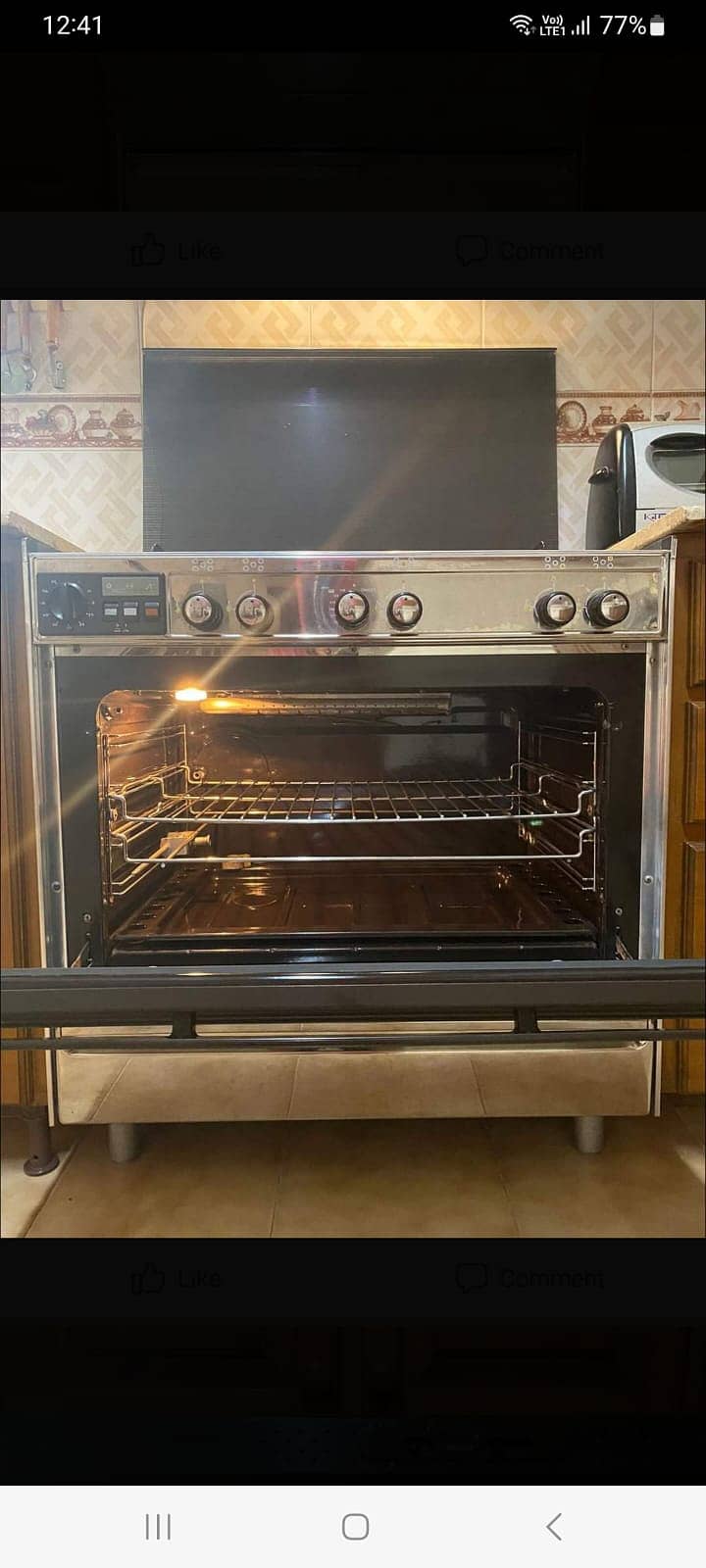 Made in Italy Imported Tecnogas Oven Cooking range 5 BURNER STOVE 1