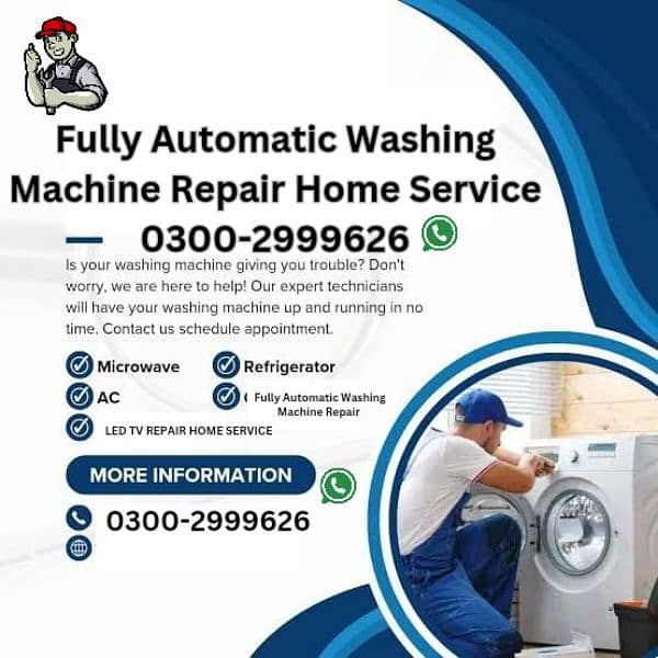 Fully Automatic Washing Machine Repair Home Service 0300-2999626 0