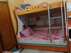 Children bunk bed, wooden bunk bed, bunker bed