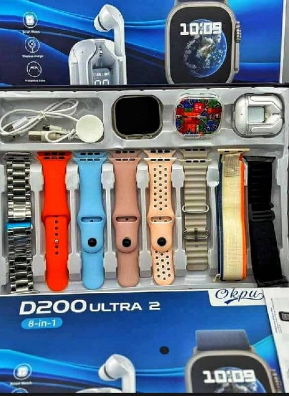 Smart Watch Y80 ultra 10 in 1 strap with airbuds 11 Sale 0