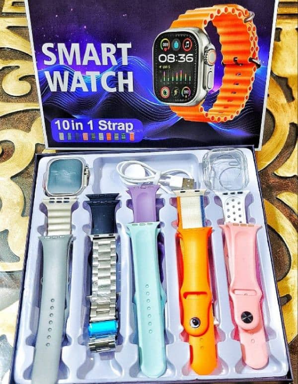 Smart Watch Y80 ultra 10 in 1 strap with airbuds 11 Sale 2