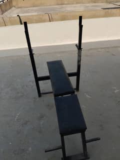 Bench for both inclined and straight