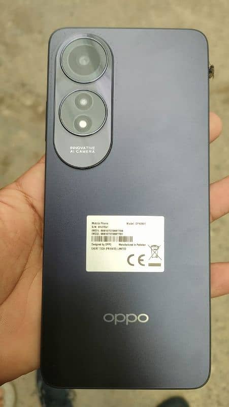 Oppo A60 with box and original charger 3