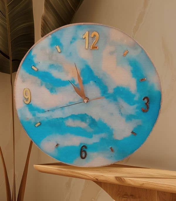 resin clock available 0