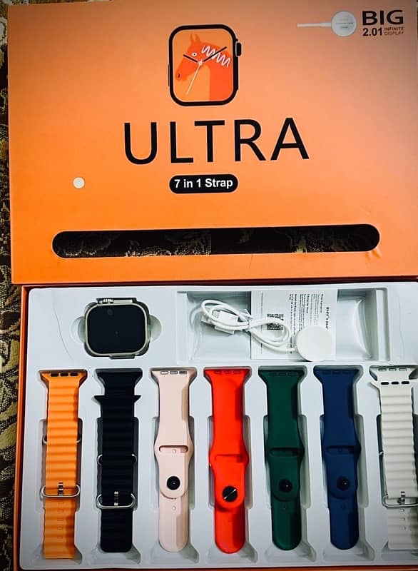 Ultra Smart Watch 7 in 1 Strap (Cash On Delivery Over All Country) 1