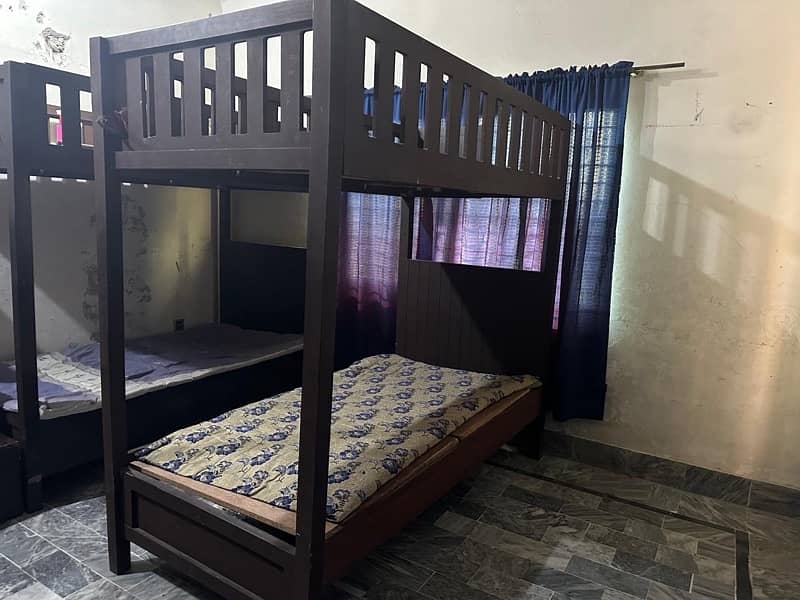 kids double story wooden bed 1