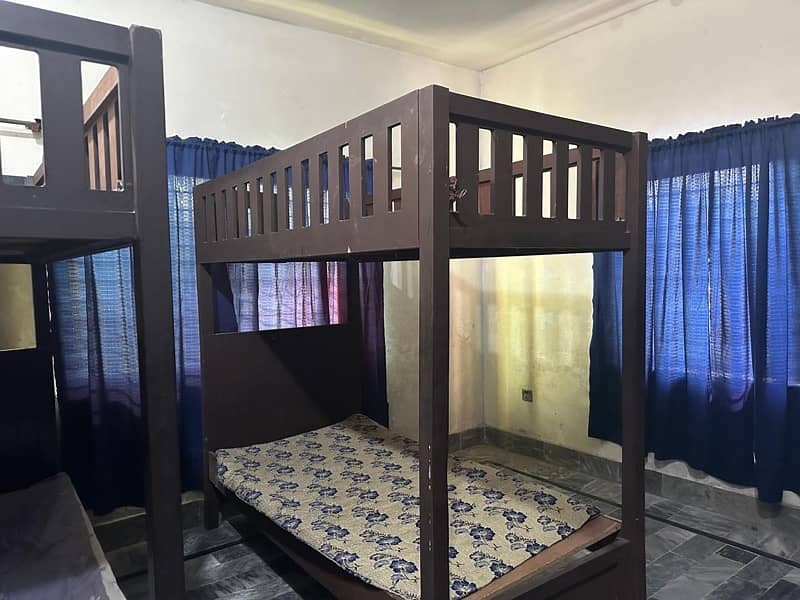 kids double story wooden bed 2