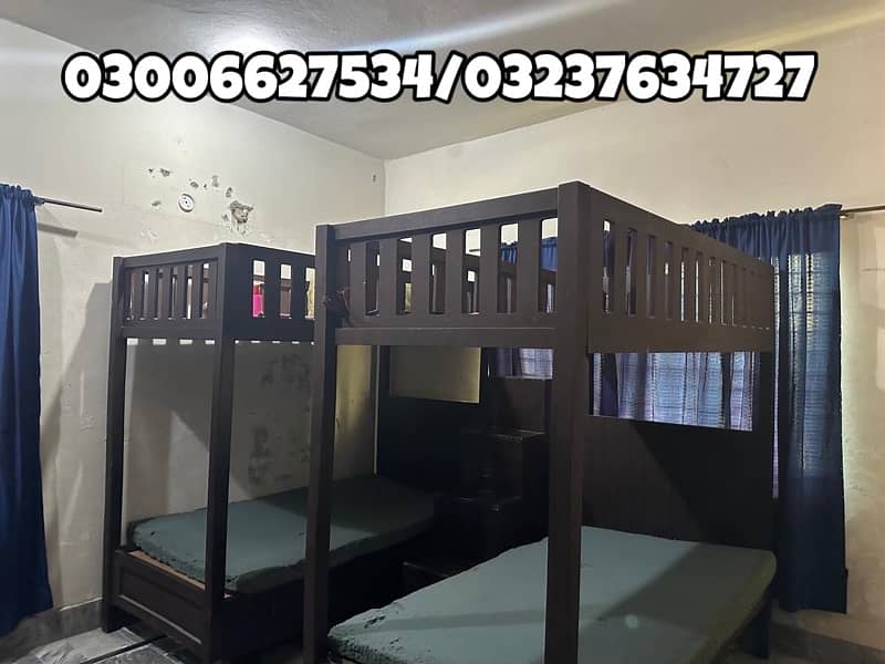 kids double story wooden bed 5