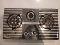 LPG Stove National 3 burners 7 days old