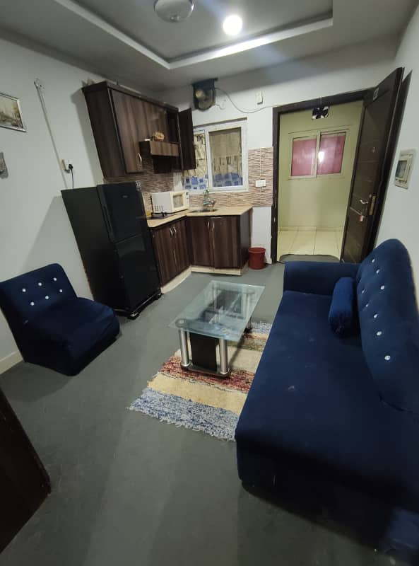 E-11 one bed flat full furnished available for rent in E-11 Islamabad 0