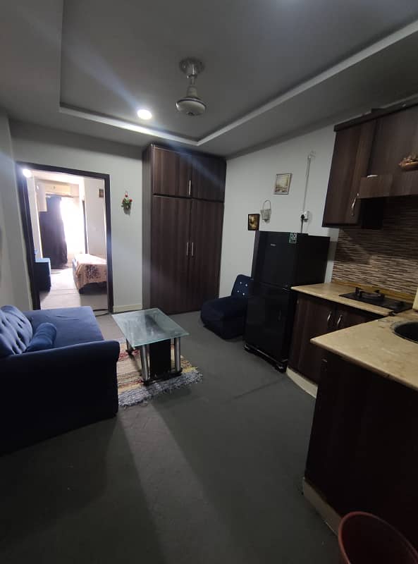 E-11 one bed flat full furnished available for rent in E-11 Islamabad 2