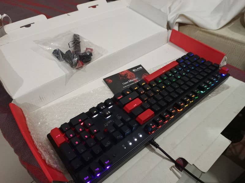 Bloody full mechanical RGB keyboard 4