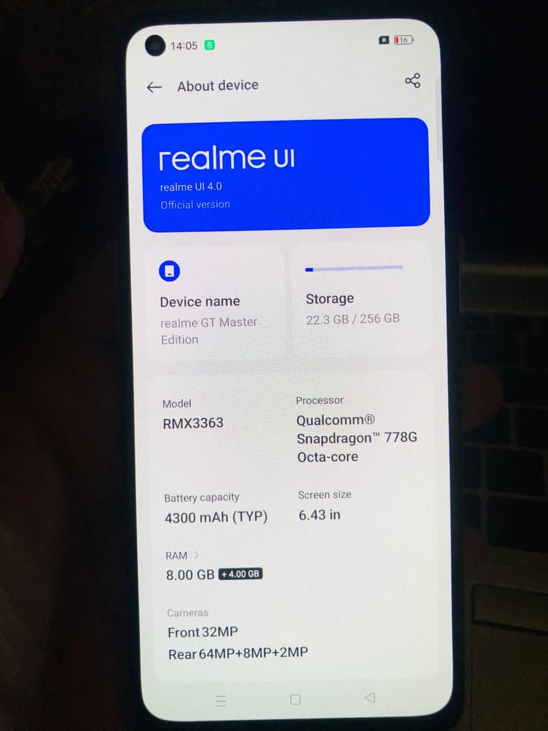 Realme GT Master PTA Approved with Box 10