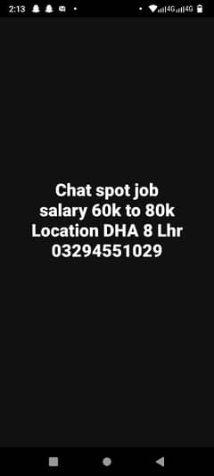 Chat support job in Lahore male female