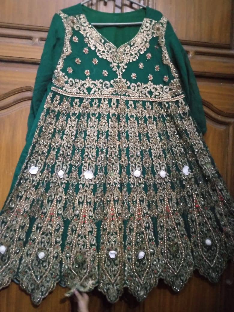 Embroided Frock, Trouser and Dupata 0